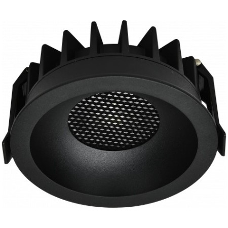 LED šviestuvas, apvalus, juodas, 15W, CCT šviesa