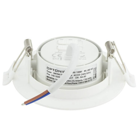 LED šviestuvas, apvalus, baltas, 3/5/7W, CCT šviesa