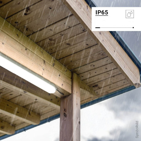 LED šviestuvas, 40W, vandeniui atsparus, 120cm, sujungiamas, šalta balta šviesa