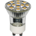 LED Lemputė MR11-GU10 2,5W 220V su 12 SMD LED