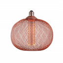 LED lemputė E27 2.5W, ažūrinis gaubtas, vario, šilta balta šviesa