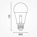 LED lemputė E27 G46 10W, CCT, pasirenkama
