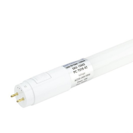 LED lempa T8 18W, stiklinė, CCT