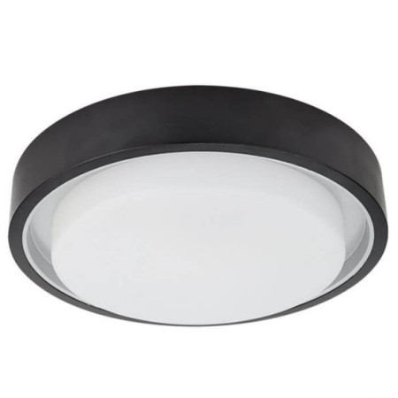 LED lubų šviestuvas, juodas, 30W, šilta balta šviesa