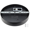 LED lubų šviestuvas, juodas, 30W, šilta balta šviesa