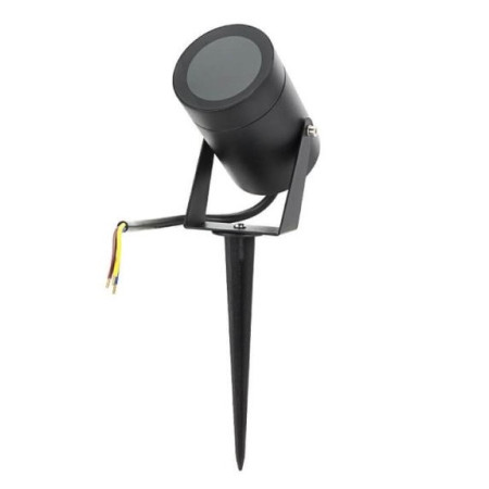 LED taškinis šviestuvas, GU10, įsmeigiamas, prisukamas, juodas