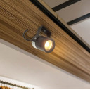 LED taškinis šviestuvas, GU10, įsmeigiamas, prisukamas, juodas