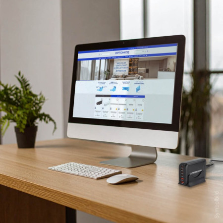 Įkrovimo daliklis, EU kištukas, USB 2xTYPE-A, 4xTYPE-C, 200W