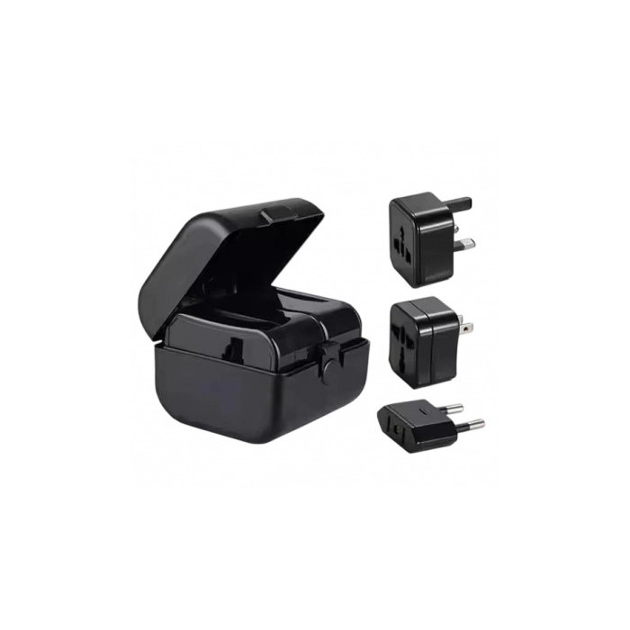 Kelioninis AC kištuko adapteris, visi standartai