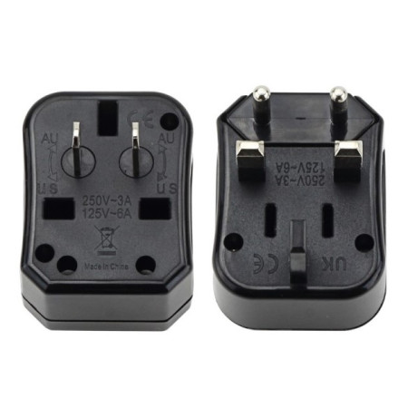 Kelioninis AC kištuko adapteris, visi standartai
