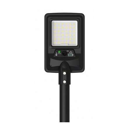 LED saulės gatvės šviestuvas, nuotolinis valdymas, 8W, šalta balta šviesa