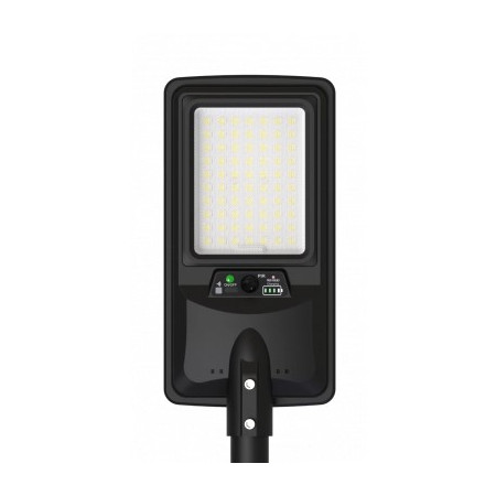 LED saulės gatvės šviestuvas, nuotolinis valdymas, 12W, šalta balta šviesa