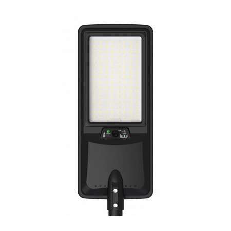 LED saulės gatvės šviestuvas, nuotolinis valdymas, 24W, šalta balta šviesa