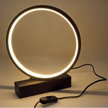 LED šviestuvas, 7W, juodas smėlis, šilta balta šviesa