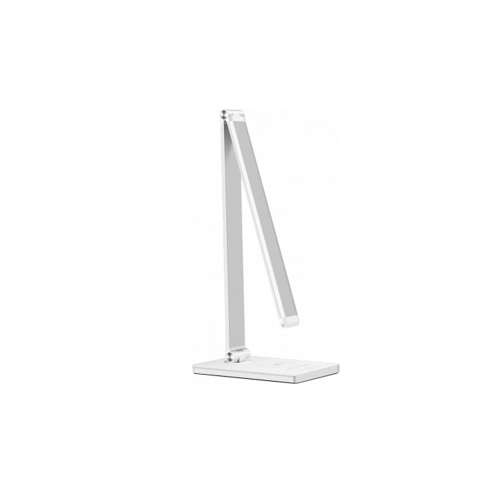 LED stalinis šviestuvas, 5W, su belaidžiu įkrovikliu, baltas, CCT šviesa