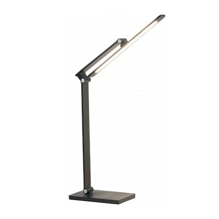 LED stalinis šviestuvas, 7W, su belaidžiu įkrovikliu, juodas, CCT šviesa