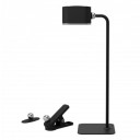 LED stalinis šviestuvas, 3W, multifunkcinis, įkraunamas, juodas, CCT šviesa