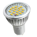 LED LemputėGU10 5.5W 220V su 165630MD diodų,aliuminiu korpus