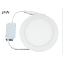 24W LED įmontuojama panelė, apvali (3000K) šiltai balta