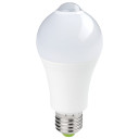 LED lemputė E27 7W, PIR jutiklis, šalta balta šviesa