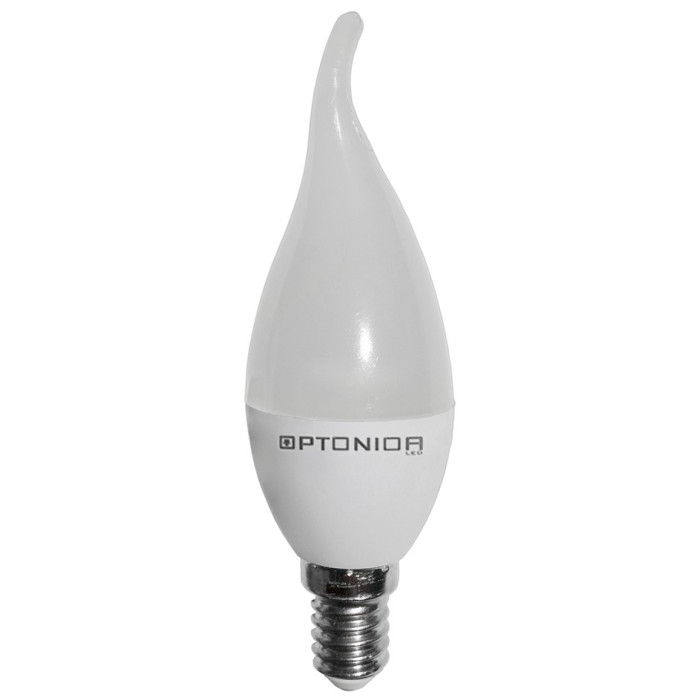 LED lemputė E14 C37 6W, šilta balta šviesa