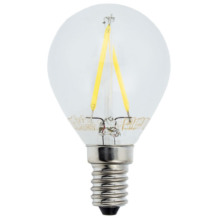 LED lemputė E14 G45 2W, šalta balta šviesa