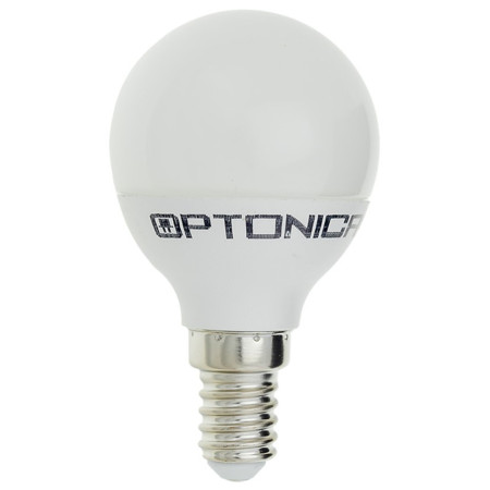 LED lemputė E14 G45 8.5W, neutrali balta šviesa