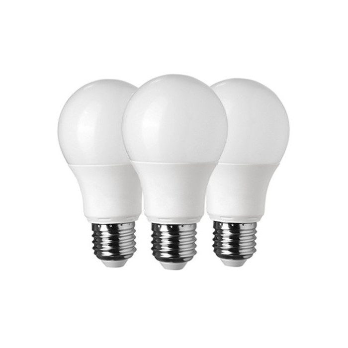 LED lemputė E27 A60 8.5W, 3vnt./pak., neutrali balta šviesa