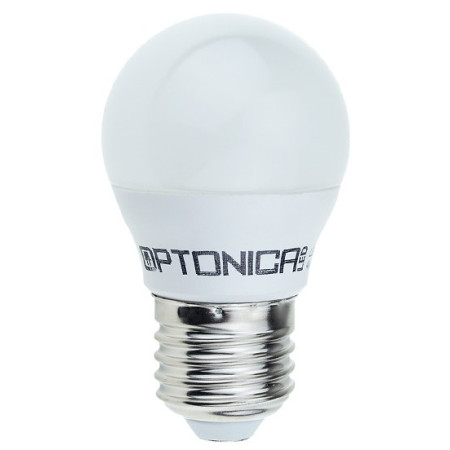 LED lemputė E27 G45 6W, 5 metai garantija, šilta balta šviesa