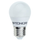 LED lemputė E27 G45 6W, 5 metai garantija, šilta balta šviesa