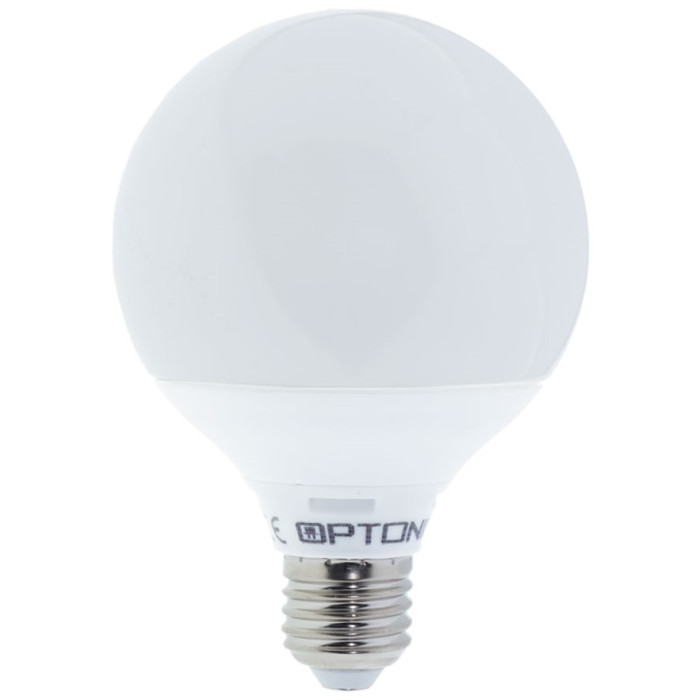 LED lemputė E27 G95 12W, 5 metai garantija, neutrali balta šviesa