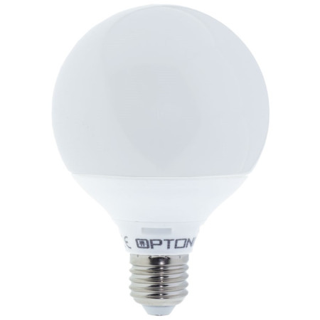 LED lemputė E27 G95 12W, 5 metai garantija, neutrali balta šviesa