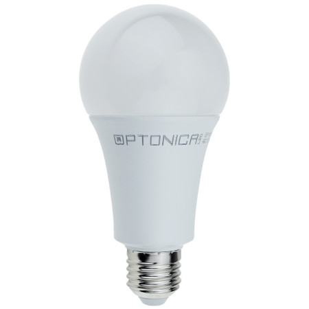 LED lemputė E27 A70 18W, 5 metai garantija, šilta balta šviesa