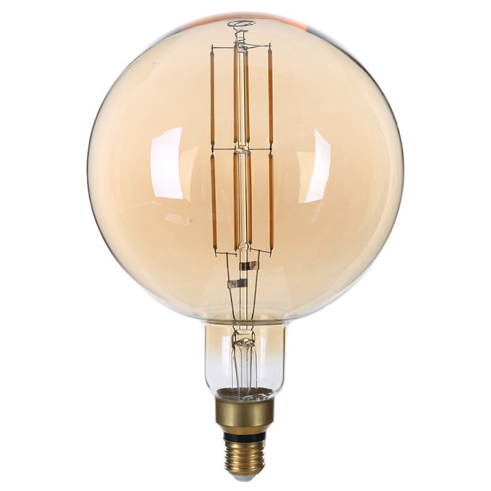 LED lemputė E27 G200 8W, šilta balta šviesa