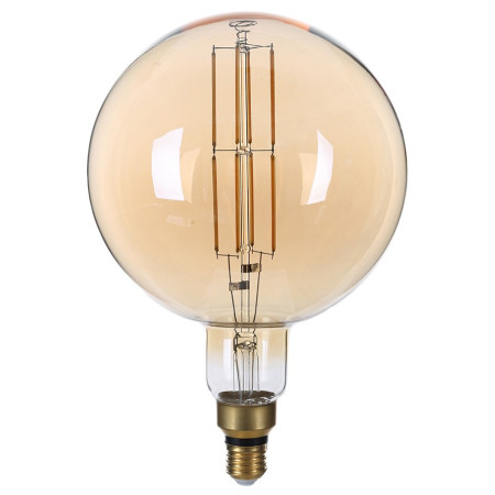 LED lemputė E27 G200 8W, šilta balta šviesa