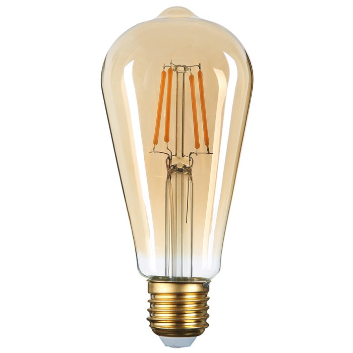 LED lemputė E27 ST64 4W, šilta balta šviesa