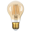 LED lemputė E27 A60 8W, auksinė, šilta balta šviesa