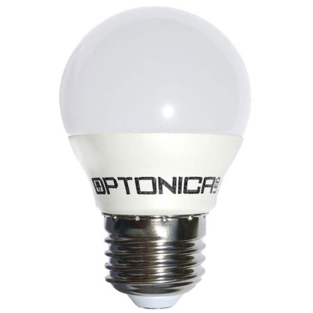 LED lemputė E27 G45 8.5W, šilta balta šviesa