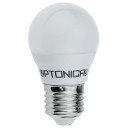 LED lemputė E27 G45 6W, šilta balta šviesa