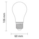 LED lemputė E27 A60 4W, šilta balta šviesa