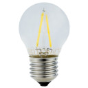 LED lemputė E27 G45 2W, siūleliai, šalta balta šviesa