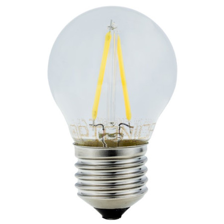 LED lemputė E27 G45 2W, siūleliai, neutrali balta šviesa