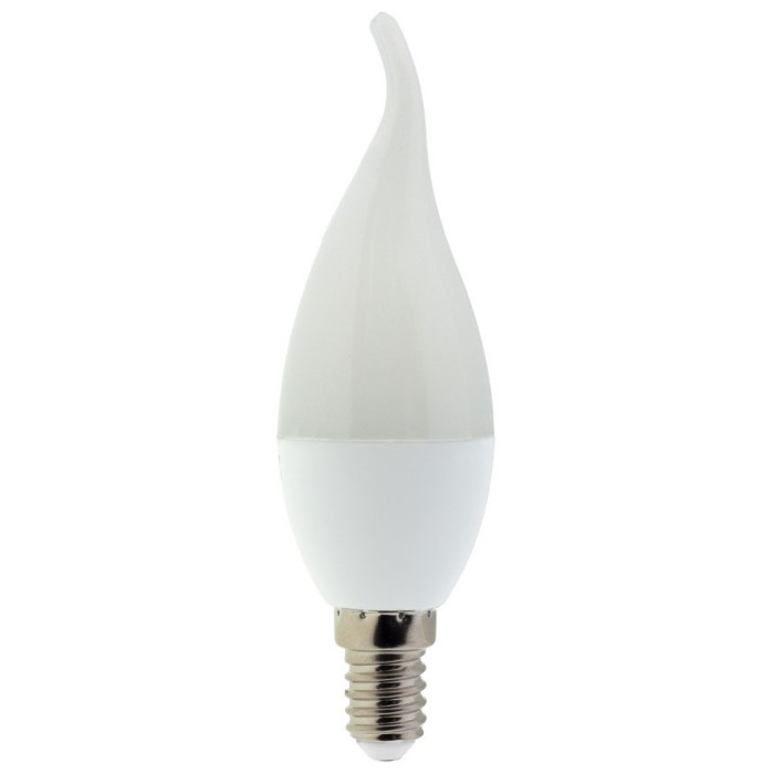 LED lemputė E14 C37 6W, tip, 5 metai garantija, neutrali balta šviesa