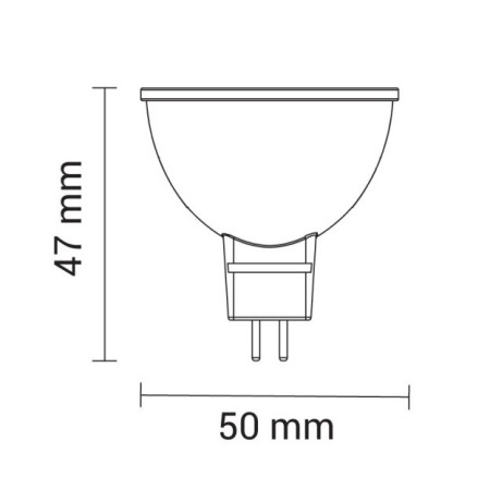 LED lemputė MR16 7W, neutrali balta šviesa