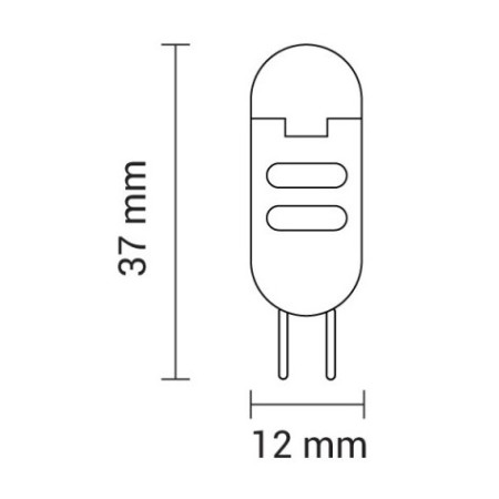 LED lemputė G4 2W, 170Lm, neutrali balta šviesa