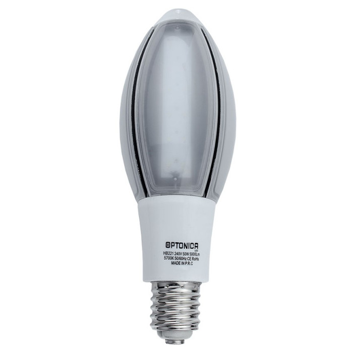 LED industrinė lempa E40 50W, šalta balta šviesa
