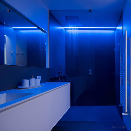 LED juosta, 14.4W/m, 1000Lm/m, 12V, Pro, IP54, mėlyna šviesa