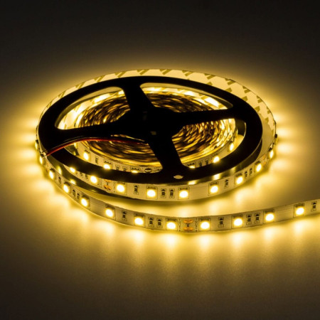 LED juosta, 14.4W/m, 600Lm/m, 24V, Pro, šilta balta šviesa