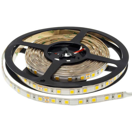LED juosta, 14.4W/m, 600Lm/m, 24V, Pro, IP54, neutrali balta šviesa