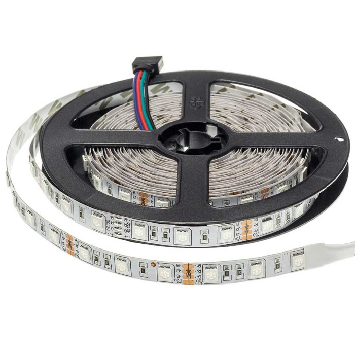 LED juosta, 14.4W/m, 1000Lm/m, 24V, Pro, RGB spalvos